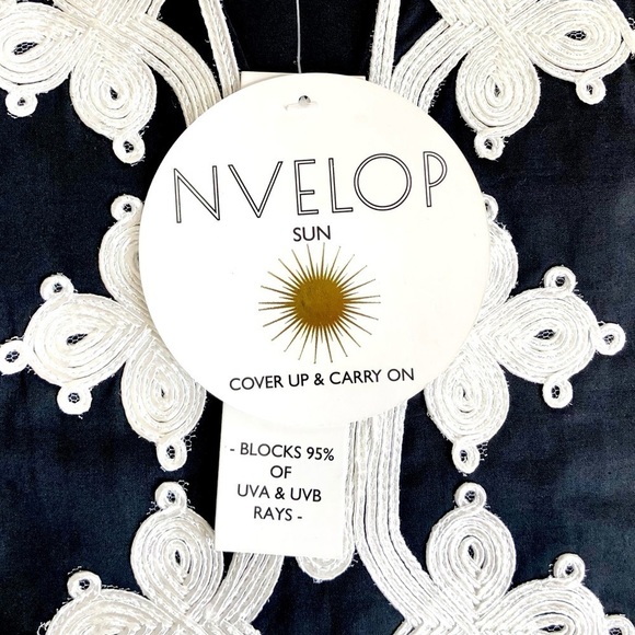 🖤Lilly Pulitzer Style Swim Suit Coverup Black & White Long Sleeves Size M - Picture 7 of 13